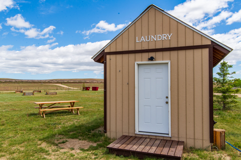 Laundry amenities RV resort in Central Wyoming